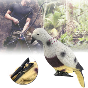 2TRIDENTS Pigeon Bird Decoy Hunting Bait Arrow Target Garden Decoration Ideal for Hunting Shooting Practice