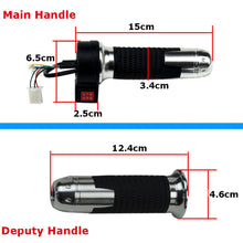 Load image into Gallery viewer, 2TRIDENTS 12V/24V/48V Throttle Hand Grip for Electirc Scooter Bike 0.86 Inch Handlebar - Allow Traveling More Comfortable