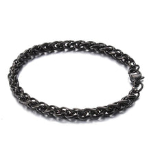 Load image into Gallery viewer, GUNGNEER Men Stainless Steel Hawaiian Fish Hook Pendant Necklace Chain Bracelet Jewelry Set