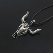Load image into Gallery viewer, GUNGNEER Satanic Baphomet Skull Necklace Demonic Goat Jewelry Accessory Gift For Men