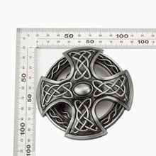Load image into Gallery viewer, GUNGNEER Leather Celtic Knot Cross Trinity Bucket Belt Jewelry Accessories for Men Women