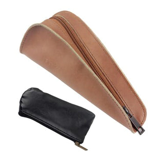 2TRIDENTS Smoking Pipe Pouch Bag Traditional Firedog Portable Geninue Leather Holder Tobacoo
