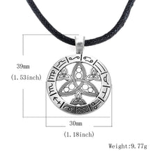 Load image into Gallery viewer, GUNGNEER Stainless Steel Triquetra Trinity Pendant Necklace Celtic Infinity Bangle Jewelry Set