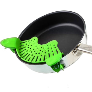 2TRIDENTS 2 Pcs Washing Colander Clip On Colanders Strainers Set, Vegetables & Fruits Cleaning (Green)