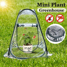 Load image into Gallery viewer, 2TRIDENTS Mini Pop up Greenhouse - Backyard Greenhouse Cover for Cold Frost Protector Gardening Plants - Outdoor Gardening Flowerpot Cover
