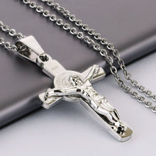 Load image into Gallery viewer, GUNGNEER God Christian Cross Pendant Necklace Jesus Chain Jewelry Gift For Men Women
