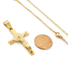 Load image into Gallery viewer, GUNGNEER God Christian Cross Pendant Necklace Jesus Chain Jewelry Gift For Men Women