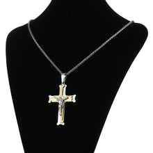 Load image into Gallery viewer, GUNGNEER Christian Cross Pendant Necklace God Biker Jewelry Accessory For Men Women
