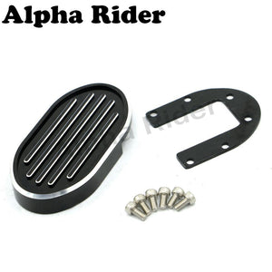 2TRIDENTS CNC Aluminum Brake Pedal Pad Cover Footpeg Replacement for Harley Sportster XL883 XL1200