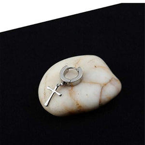 GUNGNEER Christ Cross Pendant Necklace God Jesus Tassels Earrings Jewelry Accessory Outfit Set