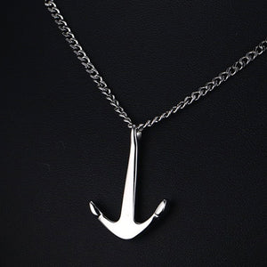 GUNGNEER Stainless Steel Army Anchor Rudder Pendant Nautical Jewelry Accessory For Men Women