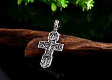 Load image into Gallery viewer, GUNGNEER Stainless Steel Christ Cross Pendant Necklace Jesus Accessory Jewelry Gift For Men