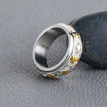 Load image into Gallery viewer, GUNGNEER Stainless Steel Arabic Quran Allah Ring Islamic Jewelry Accessory Gift For Men