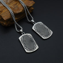 Load image into Gallery viewer, GUNGNEER Mason Symbol Pendant Necklace Stainless Steel Adjustable Size Ring Jewelry Set