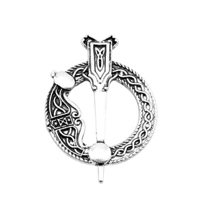 GUNGNEER Celtic Knot Irish Trinity Tree of Life Necklace Hair Pin Brooch Jewelry Set Women Men