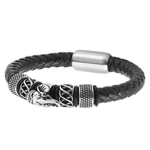 Load image into Gallery viewer, GUNGNEER Lord Ganesha Om Bracelet Leather Rope Chain Elephant Bangle Jewelry For Men Women