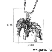 Load image into Gallery viewer, GUNGNEER Hindu Spiritual Elephant Ganesha Necklace Stainless Steel Jewelry For Men Women