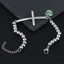Load image into Gallery viewer, GUNGNEER God Bracelet For Women With Cross Stainless Steel Christ Jewelry Accessory Gift