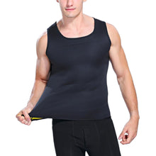 Load image into Gallery viewer, 2TRIDENTS Tank Top Workout Shirt - Vest for Weight Loss Fat Burner - Men&#39;s Body Shaper