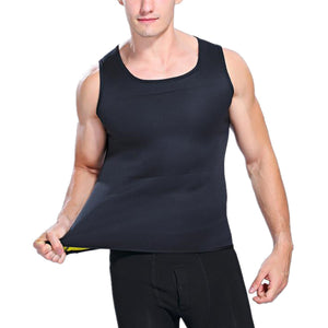 2TRIDENTS Tank Top Workout Shirt - Vest for Weight Loss Fat Burner - Men's Body Shaper