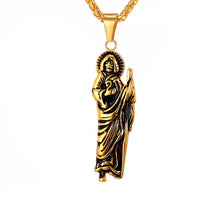 Load image into Gallery viewer, GUNGNEER Jesus Necklace Stainless Steel Christian Cross Jewelry Accessory For Men Women