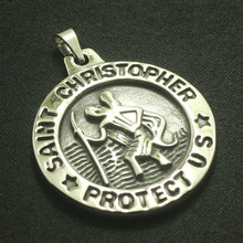 Load image into Gallery viewer, GUNGNEER Protect Us St Christopher Pendant Stainless Steel Jewelry Gift For Men Women