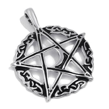 Load image into Gallery viewer, GUNGNEER Celtic Wicca Pagan Star Pentagram Pentacle Pendant Necklace Ring Jewelry Set Men Women