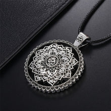 Load image into Gallery viewer, GUNGNEER Om Charm Bracelet Multilayer Leather Mandala Lotus Necklace Jewelry Set For Men Women