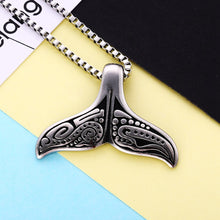 Load image into Gallery viewer, GUNGNEER Stainless Steel Island Whale Tail Mermaid Necklace Bracelet Protection Jewelry Set