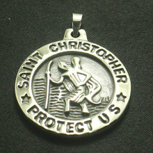 Load image into Gallery viewer, GUNGNEER Protect Us St Christopher Pendant Stainless Steel Jewelry Gift For Men Women