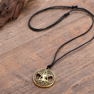 GUNGNEER Wicca Pentagram Celtic Tree of Life Pendant Necklace Viking Axe Bracelet Jewelry Set