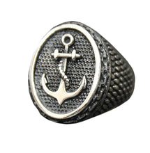 Load image into Gallery viewer, GUNGNEER United State Navy Anchor Ring Marine US Military Jewelry Accessory Gift For Men