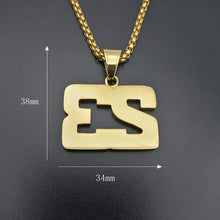Load image into Gallery viewer, GUNGNEER Jordan Number 23 Basketball Necklace Stainless Steel Sports Jewelry Accessory