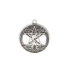 Load image into Gallery viewer, GUNGNEER Wicca Pentacle Tree of Life Hollow Pendant Pagan Jewelry Amulet for Necklace Men Women
