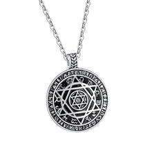 Load image into Gallery viewer, GUNGNEER Stainless Steel Jewish David Star Necklace Occult Jewelry Accessory For Men Women
