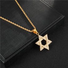 Load image into Gallery viewer, GUNGNEER David Star Necklace Jewish Stainless Steel Jewelry Accessory Gift For Men Women