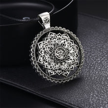 Load image into Gallery viewer, GUNGNEER Om Charm Bracelet Multilayer Leather Mandala Lotus Necklace Jewelry Set For Men Women