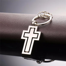 Load image into Gallery viewer, GUNGNEER Christian Necklace Cross Jesus Key Chain Holder Jewelry Accessory Gift Set Men Women