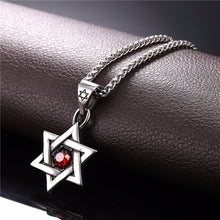 Load image into Gallery viewer, GUNGNEER David Star Necklace Jewish Star Hexagram Pendant Jewelry Accessory For Men Women