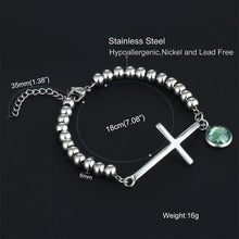 Load image into Gallery viewer, GUNGNEER God Bracelet For Women With Cross Stainless Steel Christ Jewelry Accessory Gift