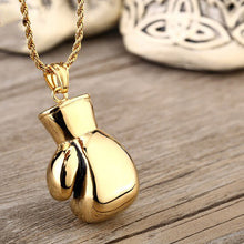 Load image into Gallery viewer, GUNGNEER Stainless Steel Boxing Gloves Pendant Necklace Gym Sport Fitness Jewelry Men Women