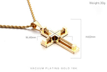 Load image into Gallery viewer, GUNGNEER Multilayer Christian Pendant Necklace Cross Jesus Gift Accessory For Men Women