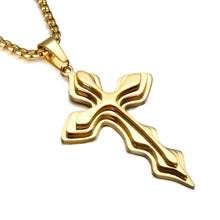 Load image into Gallery viewer, GUNGNEER Stainless Steel God Cross Necklace Christ Pendant Jewelry Outfit For Men Women