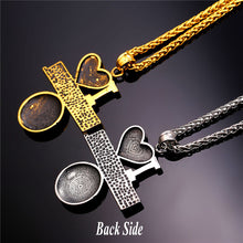 Load image into Gallery viewer, GUNGNEER I Love Baseball Necklace Stainless Steel Sport Jewelry Accessory For Men Women