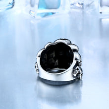 Load image into Gallery viewer, GUNGNEER Stainless Steel Gothic Motorbiker Punk Skull Ring Jewelry Accessories Men Women