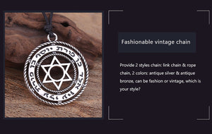 GUNGNEER Star of David Necklace Jewish Pendant Jewelry Accessory Outfit For Men Women