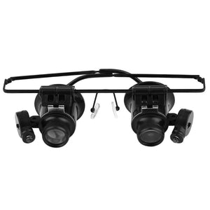 2TRIDENTS 20X Magnifier Glasses - Bright Light Repairing Magnifier - Loupe Lens Measurement Tools