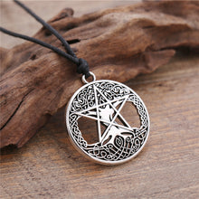 Load image into Gallery viewer, GUNGNEER Wicca Pentagram Celtic Tree of Life Pendant Necklace Jewelry Amulet Men Women