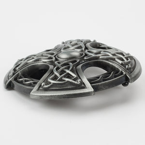 GUNGNEER Leather Celtic Knot Cross Trinity Bucket Belt Jewelry Accessories for Men Women