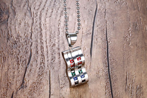 GUNGNEER Stainless Steel Lesbian Gay Pride Necklace LGBT Jewelry Gift For Men Women